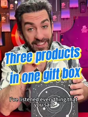 This three-in-one gift set from Magic John includes two tempered glass screen protectors, a phone case, and a charger – it's the perfect gift!#tiktokshopstockup #iphone18 #foryoupage❤️❤️ #phonecase 