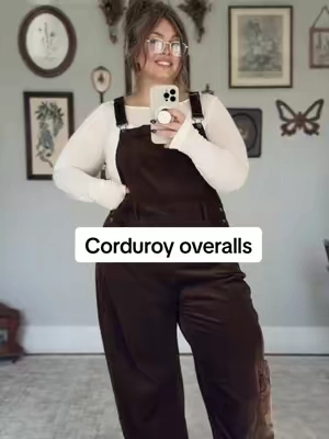 So cutie for fall #corduroy #overallsoutfits #midsizefashion #curvyfashion #fallfashion 