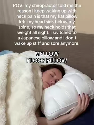 Ok I get why everyone is buying these Japanese pillows now. ☁️😌💤 This pillow gives you the same support as a cervical/ergonomic pillow but it’s so soft and it has two sides. One side is firm the other side is soft and cooling. Literally feels like you’re sleeping on a marshmallow cloud. ☁️ #japanesepillow #tiktokshopstockup #neckpainrelief #cervicalpillow #mellowsleep @Mellow Sleep  