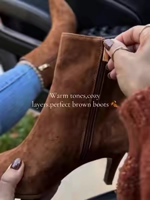 The pair I’ll be wearing with every fall outfit #fallshoes #boots #fallboots #tiktokshopcreatorpicks #fallstyle 