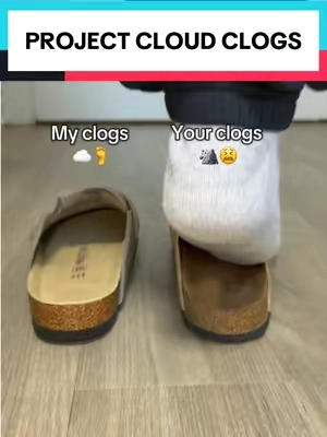 if you’re feet hurt from those birks 😫, give these a try they are SO MUCH MORE COMFORTABLE #fyp #projectcloud #clogs #fallshoes #tiktokmademebuyit 