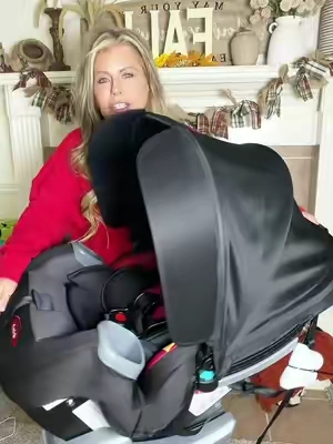 Baby Trend thought about the sun getting in their eyes!! Baby Trend Cover Me 4 in 1 convertible car seat has a built-in adjustable canopy!! #carseat #babytrend #convertiblecarseat #babygear #tiktokshopstockup 