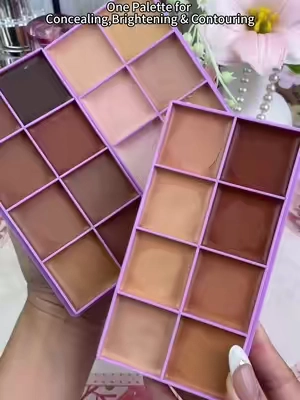 Highlight & contour from ONE affordable palette?! 😭 Yeah, they ate with this one🤏🏾 #concealerpalette #affordablemakeup #makeupfinds #highlightandcontour #tiktokshopfinds