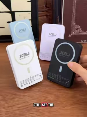 Amazing price, charge your phone without messy cables.#fyp #wirelesscharging #magneticpowerbank #phonecharger 