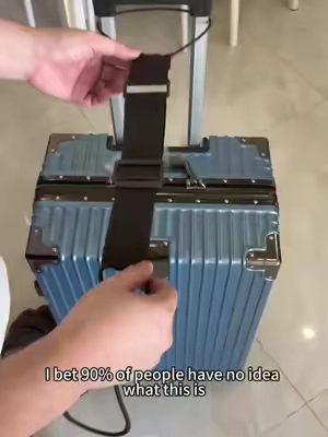 No More chaotic luggage!This strap Lets You carry Multiple Bags Like a pro #TravelHacks#LuggageEssentials#TravelMustHave#PackingTips#TravelGear