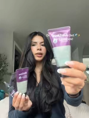 Dr Groot Travel Set perfect for on the go can go in your carry on/ personal item #koreanhaircare #toiletries #drgroot #hairgrowth #hairthickening 