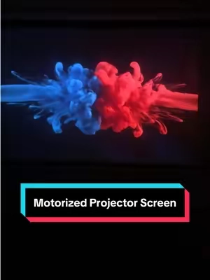 Replying to @Diana the short answer is yes! I couldn’t bear to have this wall blank all the time, so I love that I can hide the projector screen when it’s not in use and keep my artwork/decor where it is #motorizedprojectorscreen #projectorscreen #movienights #homemovietheater #projector 