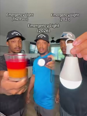 They thought their emergency light was better than mine 😭🤣 #emergencylightbulb #emergencylightbulbs #rechargeablelightbulb #rechargeablelightbulbs #garyindiana 