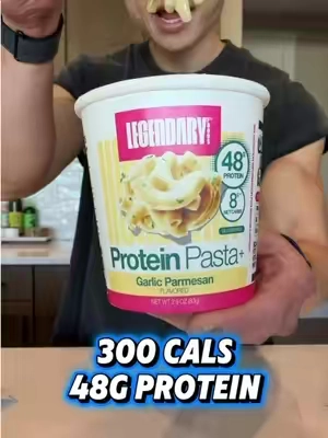 High Protein Garlic Parm Mac & Cheese @Legendary Foods #proteinpasta 