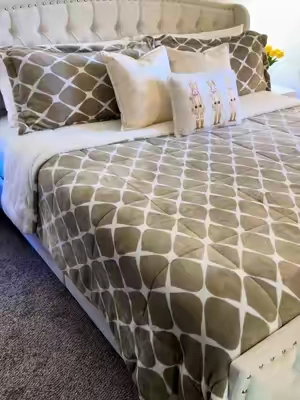 Juego de edredón Sherpa de microgamuza con estampado Bloomingdale de Elegant Comfort de 3 piezas - Ropa de cama reversible ultrasuave y acogedora.#tiktokchopcreatorpicksp#tiktokchopstockup 
