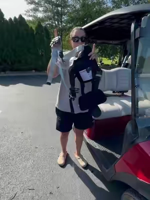 Golf cart car seat??? Oh yeah! I’m taking my toddler every time I tee off!! #golfing #golfcart #babygear #toddlergear #sohochic 