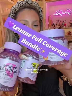 💜✨Lemme Full Coverage Bundle BACK IN STOCK✨#lemmepurr #lemmeskin #lemmeskingummyrings #lemmesupplements #tiktokshopstockup  Posted on 09/16/2026 | Prices & promos were accurate at time of posting but may change. This is my personal testimony. Results may vary. @lemme 
