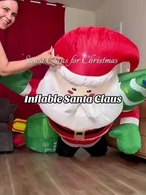 Inflable Santa Claus para la decoración navideña. #chritsmas #navidad #santaclaus #christmasinflatable #christmasdecor 