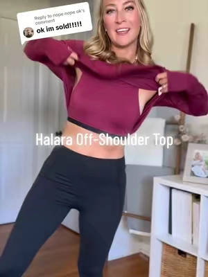 Replying to @nope nope ok go-to top for leggings 🤌🏼 Sized down for a better fit! @Halara_official #halara #autumnoutfits #halaralistens #falloutfitinspo #TikTokShopFallDealsForYou 