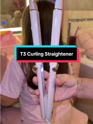 Silky smooth straight hair or curls!! This thing is amazing! 💗 #hairtools #hairstraightener #silkyhair #curlingiron #hairstyling 