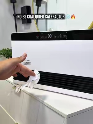 El calefactor que puedes usar durante todo el año 🔥❄️ Tiene termostato ajustable, temporizador, control remoto y también funciona como ventilador. Revisa el descuento disponible en el enlace. #SpaceHeater #HomeEssentials #WinterMustHaves #HomeFinds #TikTokShopFinds 