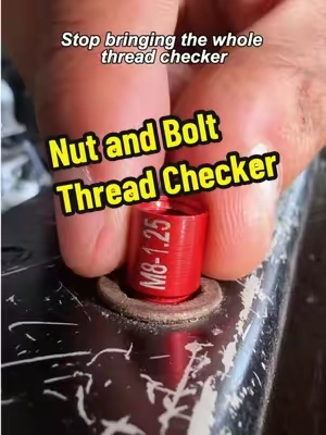 Don't bring the whole thread checker.#ThreadChecker #ThreadGauge #BoltSizeGauge #MechanicTools #GarageTools