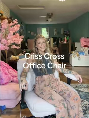 Criss cross office chair ✨ #officechair #crisscrosschair #chair #tiktokshopcreatorpicks 