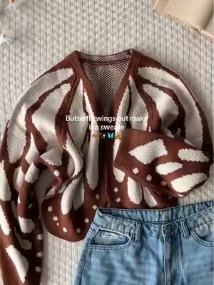 So cute!! #sweater #sweaters #cardigan #whimsical #tiktokshopsummersale