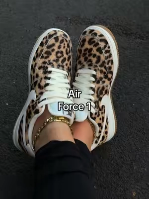 Leopard made forces cool again #nike #nikeairforce1 #airforce1 #leopardprint #sneakers @Fly Kicks 