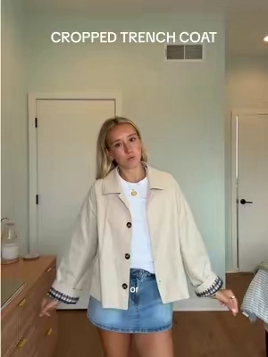 #tiktokshop #tiktokshopfinds #croppedtrenchcoat #trenchcoat #fallfashion 