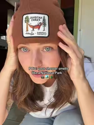 Dr. Squatch really said bring the outdoors into the shower 🌲🏔️ This National Parks collab is such a fun one for any guy who loves camping, hiking, or just smelling ridiculously good. 🧼 #ad #drsquatch #nationalparks #parksproject 