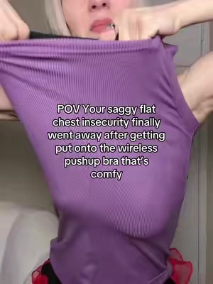 WIRELESS BUT STILL GIVES THIS MUCH LIFT?! 😳 This Feelingirl seamless push up bra smooths everything out while lifting and shaping without uncomfortable wires. It’s soft, supportive, and basically disappears under clothes while giving the girls a fuller, perkier look. 💕 #WirelessBra #PushUpBra #SeamlessBra #Feelingirl #saggy 