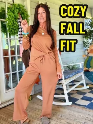 comfy AND flattering!!🥰 i did the color light khaki brown! #twopieceset #casualoutfits #falloutfits #fashion #fyp 