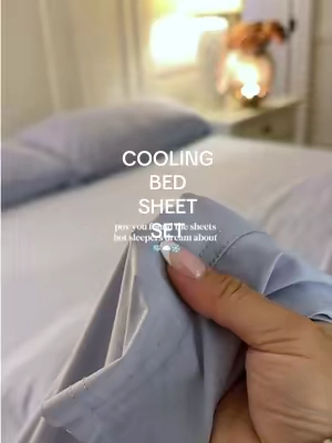 Soft, breathable cooling sheets for hot sleepers 🥶❄️ #coolingsheets #bedsheets #hotsleeper #bedding #tiktokshopstockup @Bedsure   