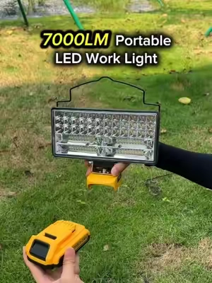 Portable Work Light for Job Sites and Camping 💡⚡️🔋#ecarke #light #worklight #dewalt #tiktokshopstockup 