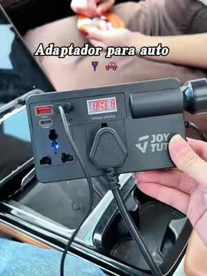Un invento del futuro... ¡Este adaptador de corriente para …coche es revolucionario! ¡Cambia por completo tus viajes por carretera! #consejosparacoche #trucosparacoche #tiktokshop #autoparts #tiktokshopstockup