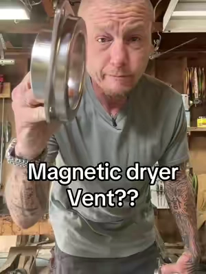 Magnetic dryer vent 