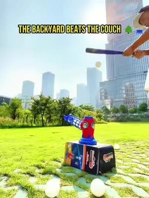 Parents, you need this! An automatic baseball launcher – no pitcher needed, kids can practice hitting on their own, improving hand-eye coordination. Stop worrying about your child glued to their iPad all day; this lets them play outdoors. The promotion ends soon, don't miss out!#OutdoorToys #KidsActivities #boymom #outdoorkids #baseball 