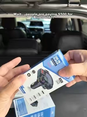 Paying $500 for Bluetooth? There’s a cheaper way 😳#bluetoothcar #carcharger #caraccessories #cartech #oldcar 