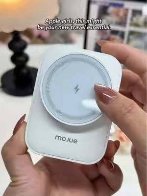 Compact Wireless Charger for iPhone, AirPods & Apple Watch#iPhoneAccessories #AppleWatch #AirPods #TravelGadgets #TikTokMadeMeBuyIt 