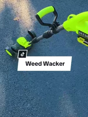 SEESE Cordless Electric Weed Wacker, 3 Different Cutting Accessories for Lawn Trimming & Edging, with 2 Batteries, #yard #Outdoors #trimmer#seese#tools 