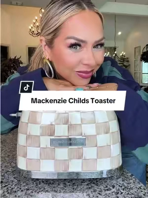 Shut upppp🤌🏻🤎 @MacKenzie-Childs Toaster is the perfect vintage looking item your kitchen needs👏🏼 @QVC, Inc #mackenziechilds #kitchendecor #kitchenware 