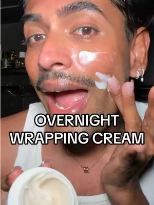 Overnight wrapping creams work? 💤  #wrappingcream #laka #koreanskincare #pdrn 