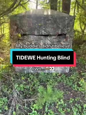 Not only does TIDEWE make awesome deer hunting blinds but they make them affordable! @tideweofficial #huntingblind #deerhunting #deerseason #huntinggear #deertiktok 