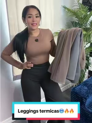 Leggings anchos con forro de felpa para mujer térmicos de cintura alta #leggingstermicas #thermal #winterpants #blackfriday #tiktokshopcreatorpicks 