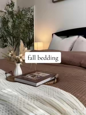 In the shade coco brown 🤎🍂 #fallaesthetic #bedding #cozyathome #homedecor #Home 