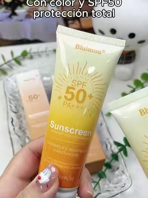 SPF50 con color, protección total, ni te quemás ni te pones morena!#tiktokshop#fyp  #beauty   #SohoChic#TikTokshopbacktoschool