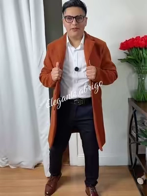 Abrigo elegante de Hombre #abrigo #casualelegante #tiktokshopblackfriday #dealsforyoudays 