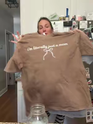 “I’m literally just a mom.” 😂 Meanwhile, somehow I’m the chauffeur, chef, snack distributor, scheduler, finder of lost things, and keeper of everyone’s entire life. 🙃 This shirt feels a little too accurate. 😂 #TikTokShopFinds #MomFinds #MomLife #FunnyMom #giftformom 