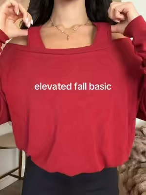 BEST off-the-shoulder top I own for fall 