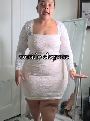 Cual es el misterio con la ropa blanca ahaha este vestido esta sumamente bello y elegante expande y nose transparenta #Diosprimero #tiktokshopstockup #elegantdress #dressplusize #sexydress 