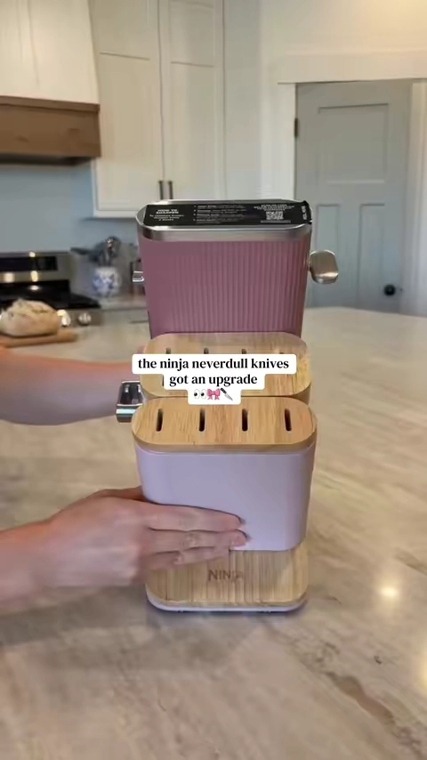 The ninja neverdull knives are soooo pretty now and they are actually affordable today 👏🏼 #ninjaknifeset #knifeset #ninjaneverdull #kitchenknifeset 
