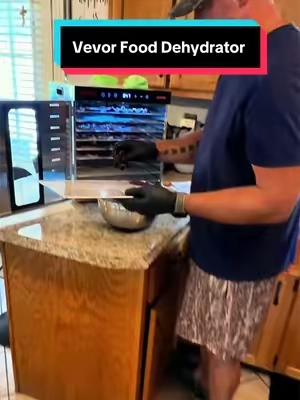 VEVOR 1000W Power Food Dehydrator, 10 Stainless Steel Trays for 10-Tray Batch Dry, Digital Display with Adjustable Timer & Temp, Electric Dryer for Drying Meat & Herbs @VEVOR Home Store #dehydrator #jerky #meat #driedfruit #vevor