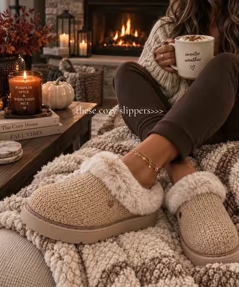 soo cozy ☁️ true to size #skechers #slippers #tiktokshopstockup #cozy 