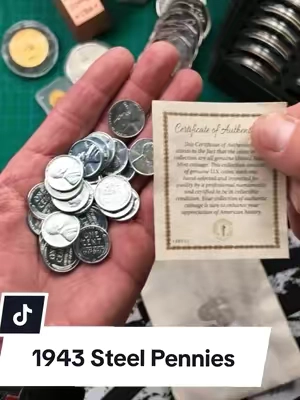 A really cool piece of history for the collection! 🇺🇸 A banker’s bag of 1943 Lincoln Steel Pennies—over 80 years old and one of the most recognizable wartime U.S. coins. #CoinCollecting #LincolnPenny #SteelPenny #USCoins #CoinCollector 